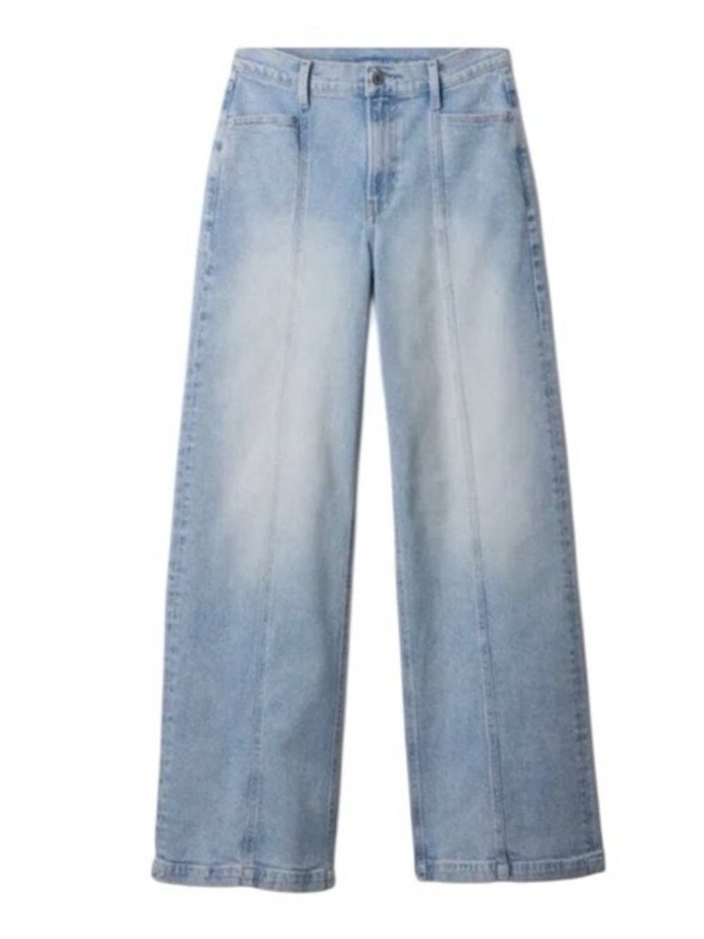 Gap High Rise Stride Wide-Leg Jeans - Light Indigo Wash - NWT